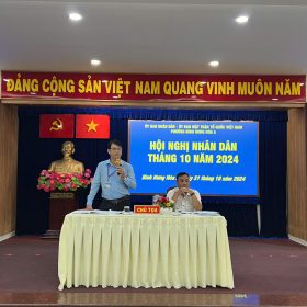 Hội nghị nhân dân trên địa bàn phường tháng 10 năm 2024